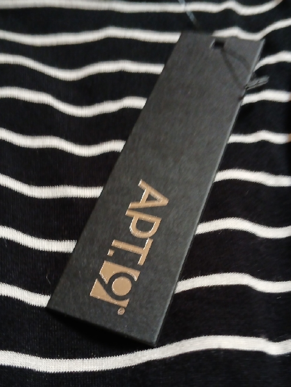 Apt. 9 Black and White Striped Maxi Dress - Picture 4 of 6